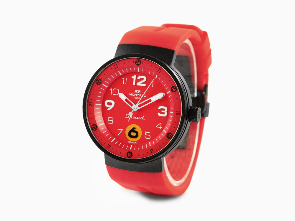 Montjuic Speed Special Racing Series Quartz Watch, Red, 43 mm, MJ1.1510.B