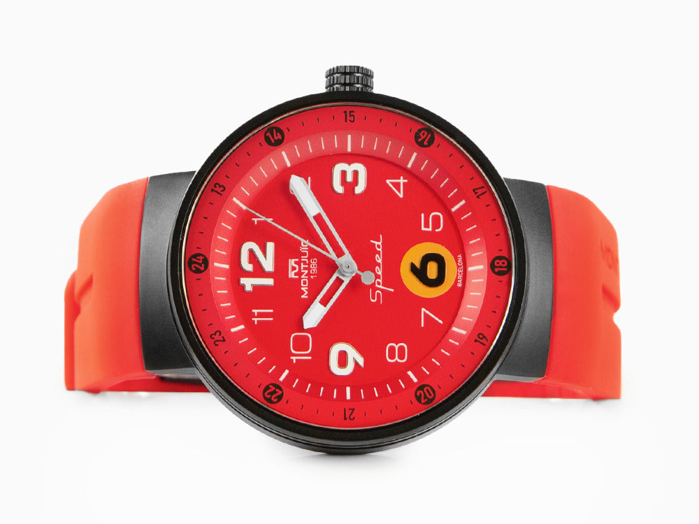 Montjuic Speed Special Racing Series Quartz Watch, Red, 43 mm, MJ1.1510.B