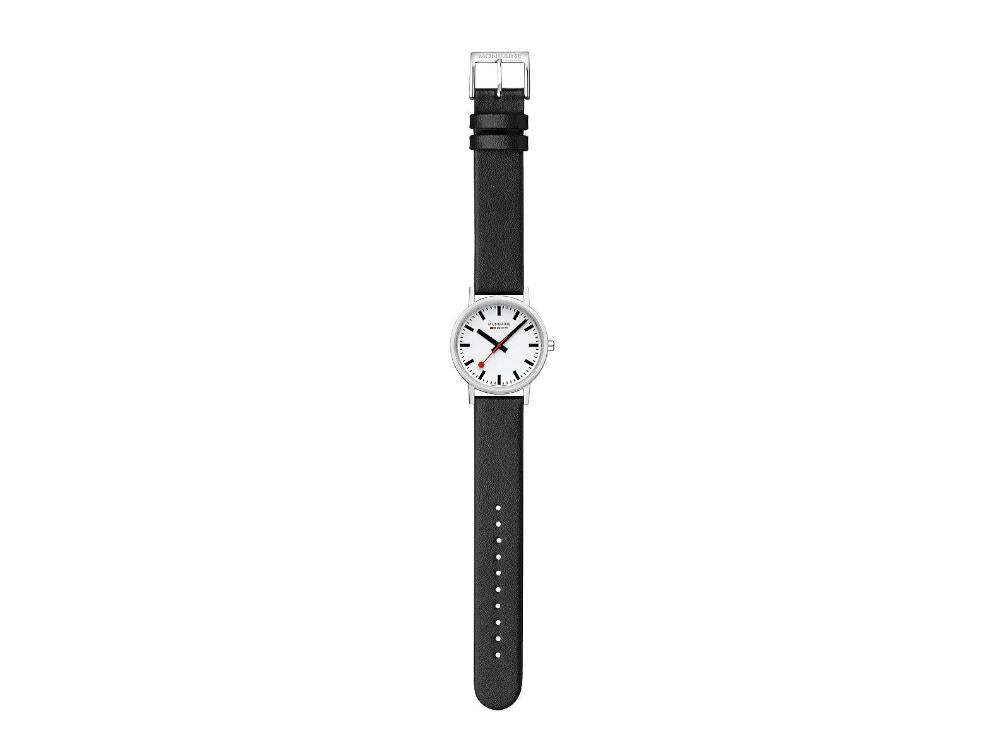 Mondaine Classic Quartz Watch, White, 36 mm, Leather strap, A660.30314.11SBBV