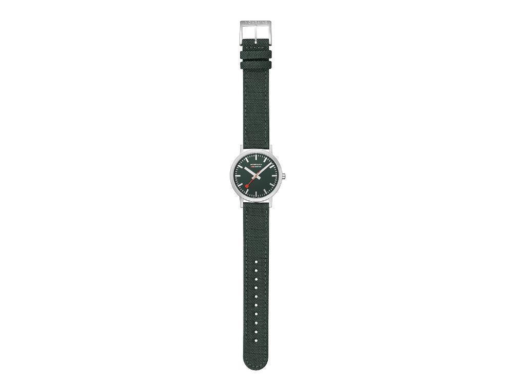 Mondaine Classic Quartz Watch, Green, 36 mm, Fabric strap, A660.30314.60SBD