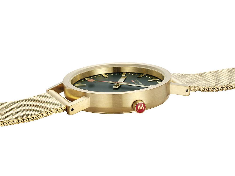 Mondaine Classic Quartz Watch, Green, 36 mm, A660.30314.60SBM