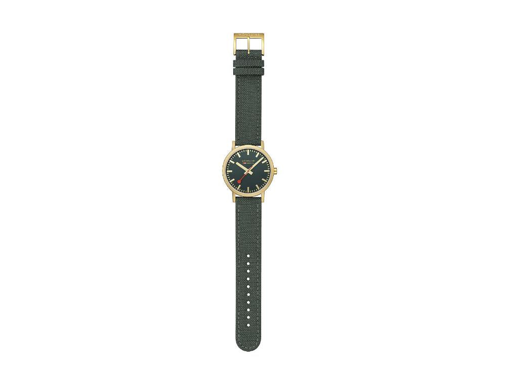 Mondaine Classic Quartz Watch, Green, 40 mm, Fabric strap, A660.30360.60SBS