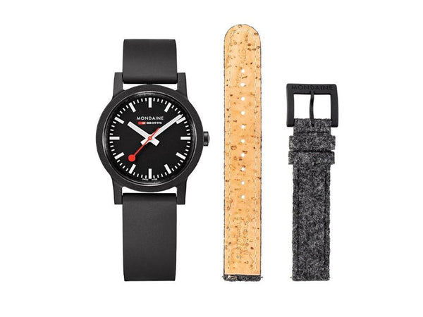 Black chrome mondaine clearance