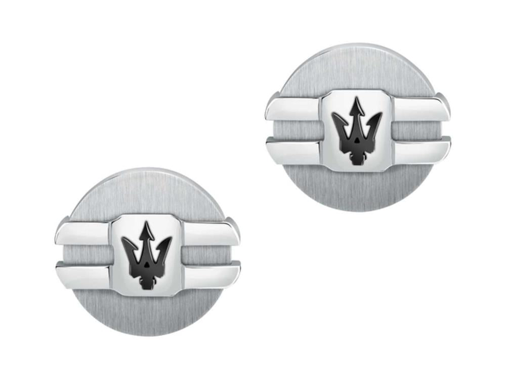 Maserati Gioielli Cufflinks, Steel, Silver, Polished, JM223ATK21