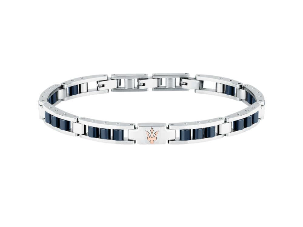 Maserati Gioielli Ceramic Bracelet, Steel, Silver, JM225ATZ58