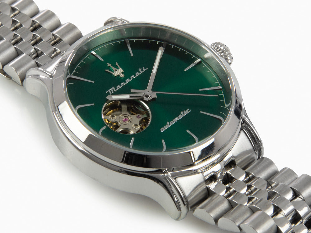 Maserati Epoca Automatic Watch, Green, 42 mm, Mineral crystal, R8823118010