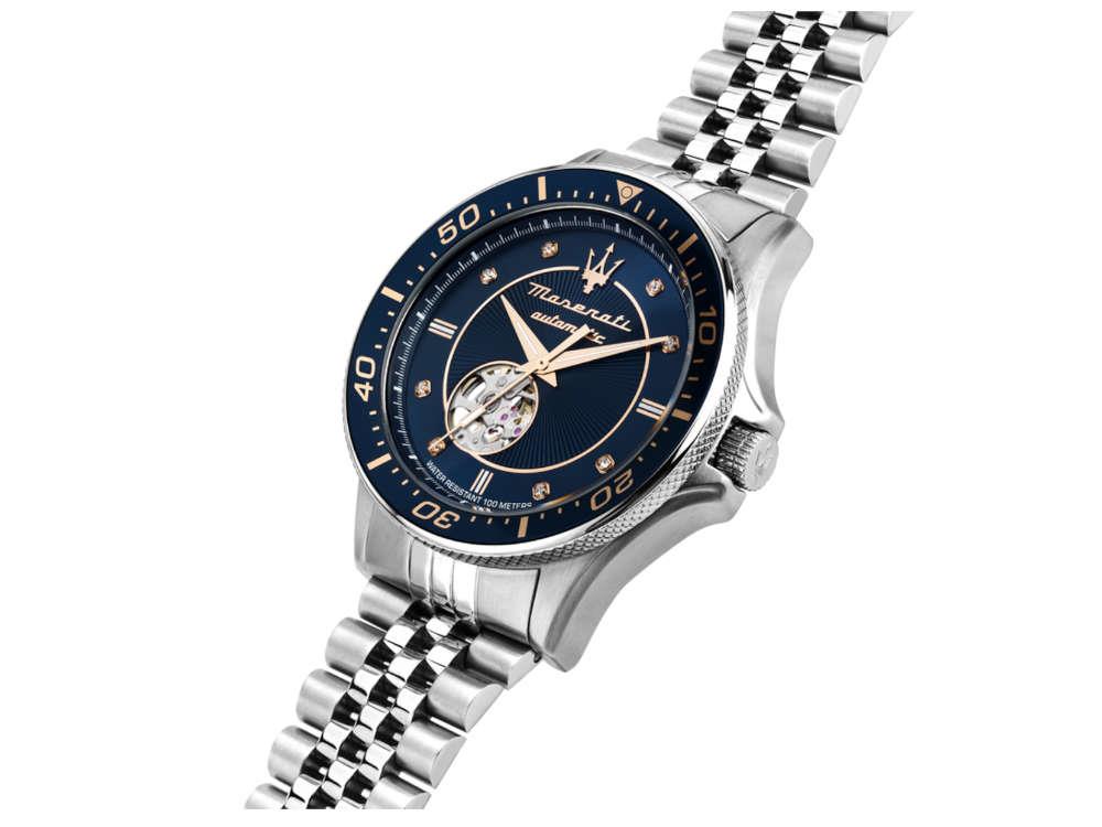 Maserati Sfida Automatic Watch, Blue, 44 mm, Special Edition, R8823140013