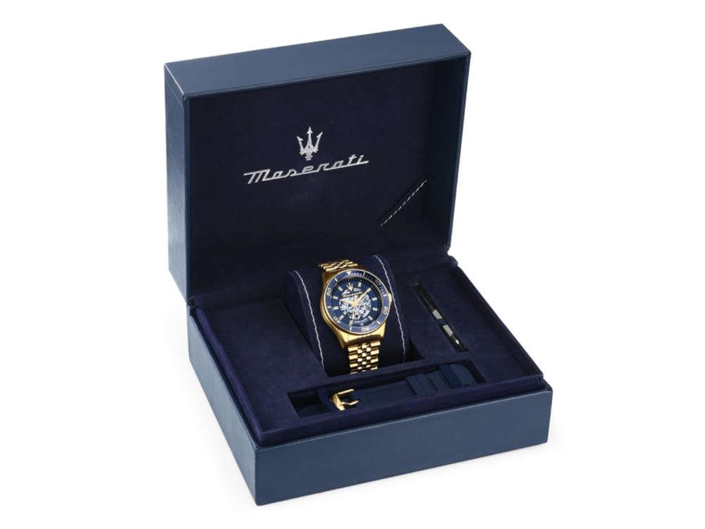 Maserati Sfida Automatic Watch, Blue, 44 mm, Special Edition, R8823140017