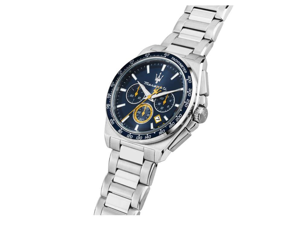 Maserati Velocitá Quartz Watch, Blue, 43 mm, R8873652001