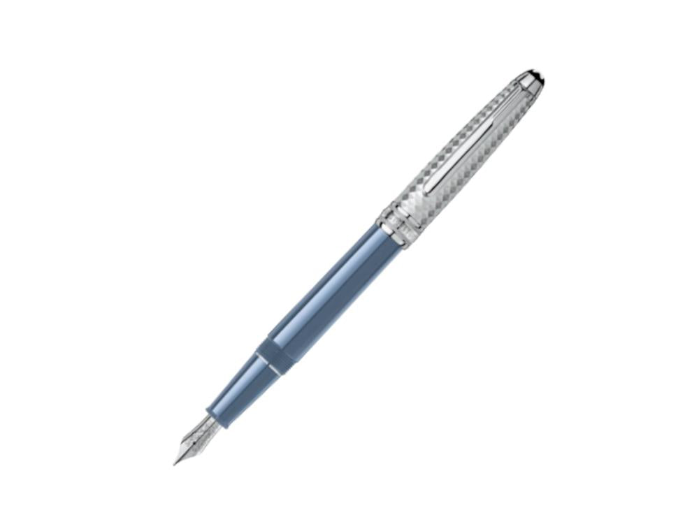 Montblanc Meisterstück Glacier Doué Fountain Pen, Blue, 129403