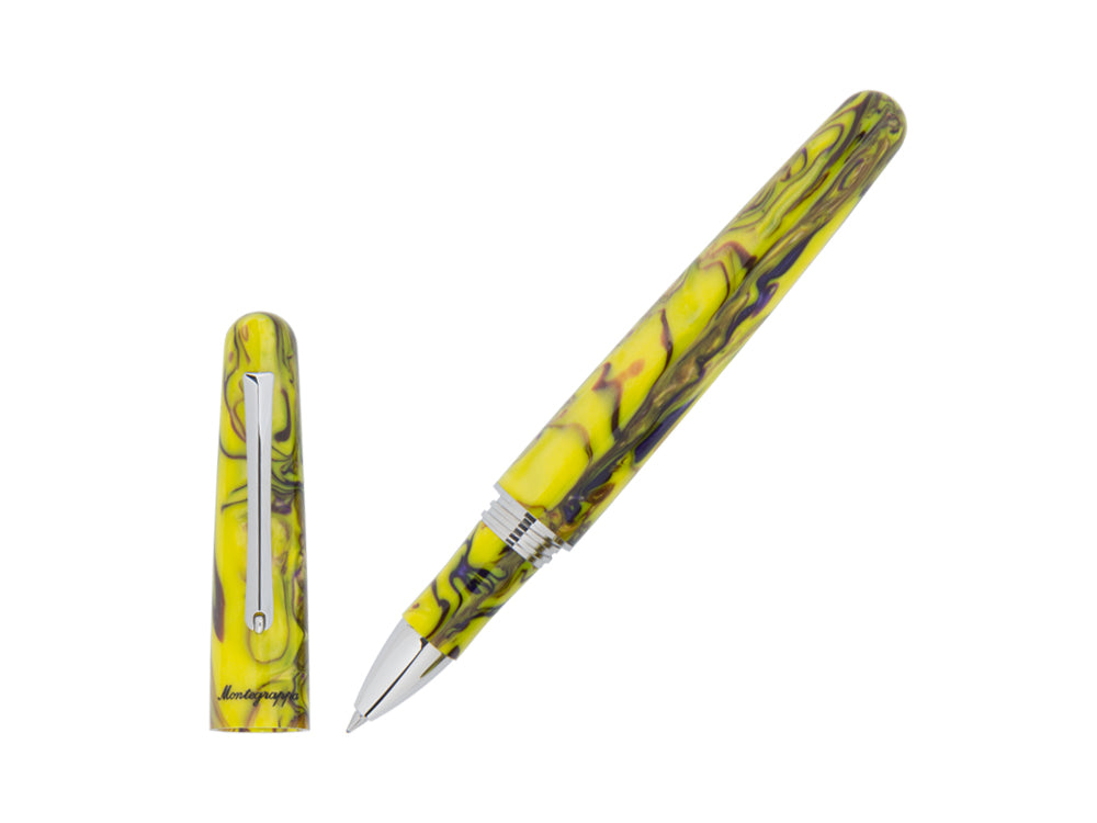 Montegrappa Elmo Fantasy Blooms Iris Yellow Rollerball pen, ISEORRAY