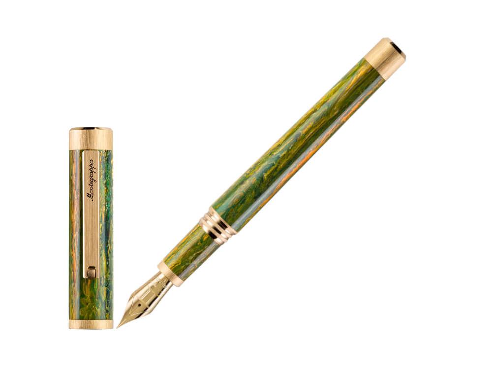 Montegrappa Zero Zodiac Gemini Fountain Pen, 14K, LE, ISZEZ-4Y-G7