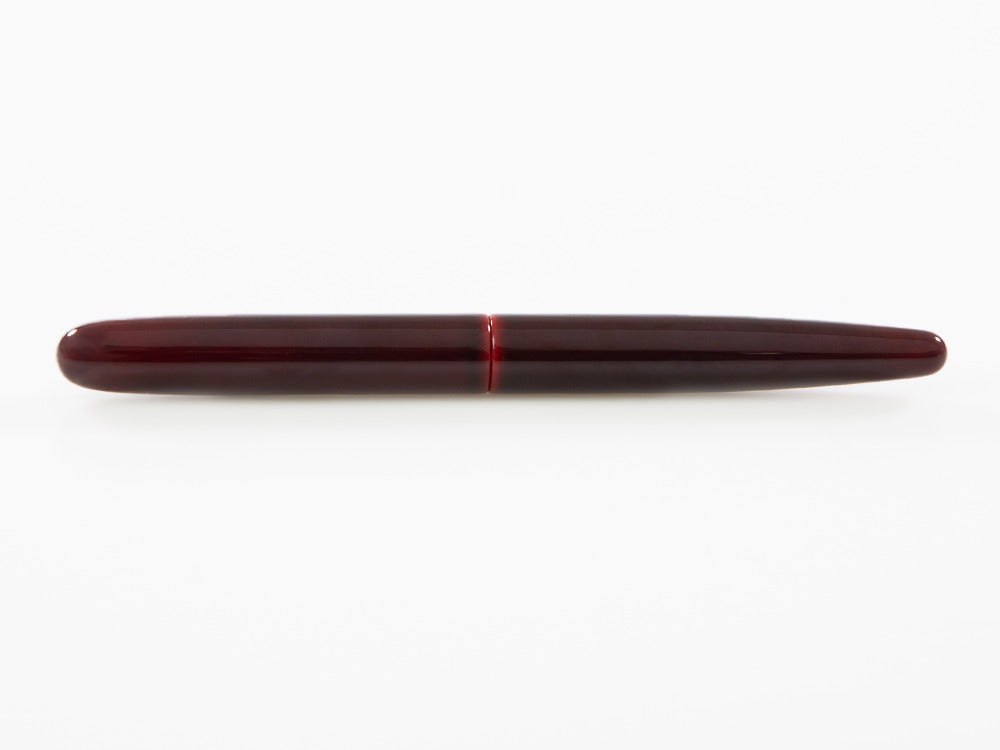 Nakaya Cigar Fountain Pen Long Aka-Tamenuri, Ebonite, Urushi lacquer