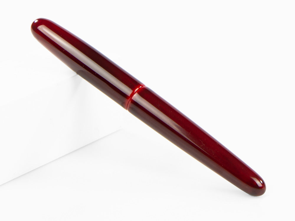 Nakaya Cigar Portable Fountain Pen, Aka-Tamenuri, Ebonite