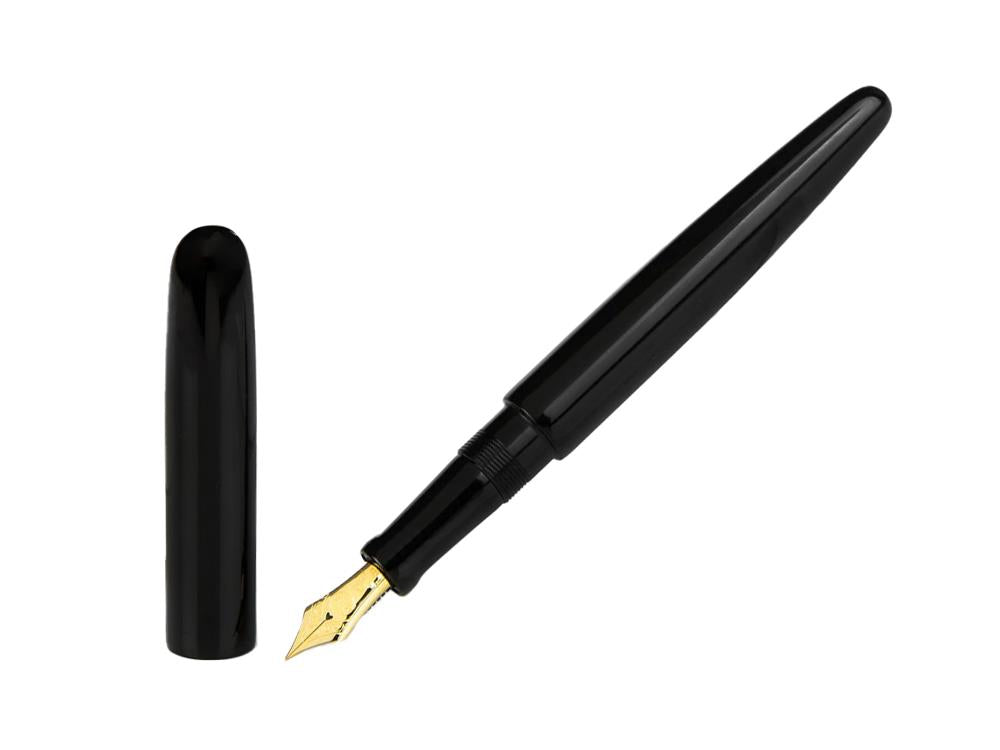 Nakaya Cigar Kuro-Roiro Fountain Pen Long, Black, Ebonite