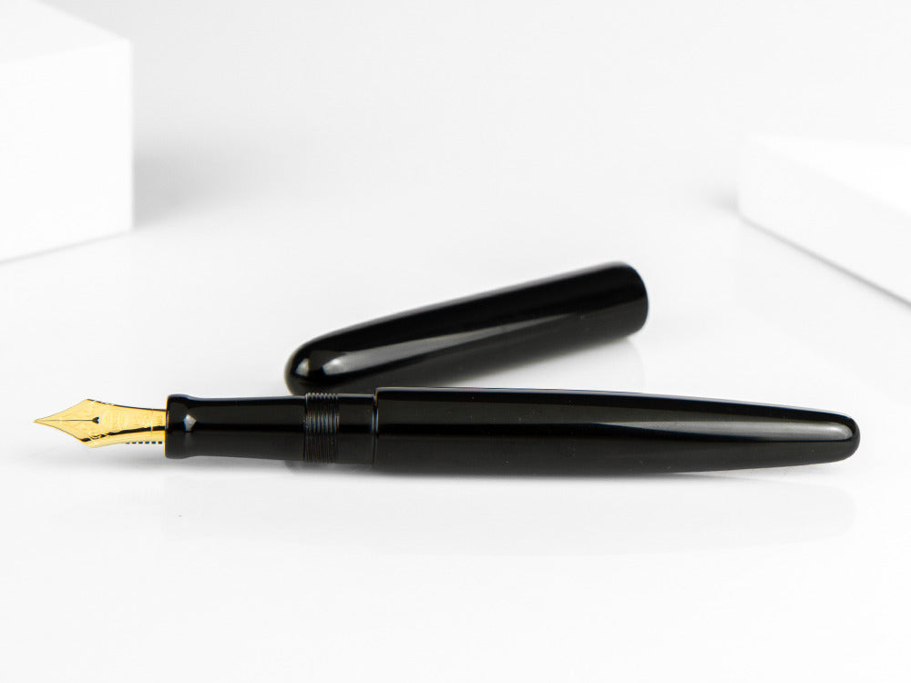 Nakaya Cigar Kuro-Roiro Fountain Pen Long, Black, Ebonite