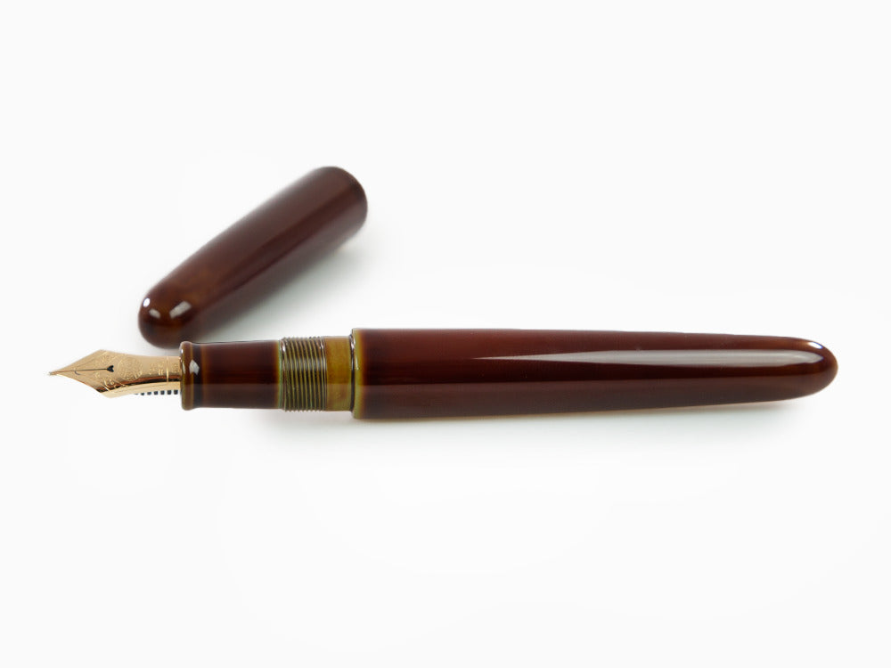 Nakaya Cigar Heki-Tamenuri Fountain Pen Portable, Ebonite Urushi lacquer