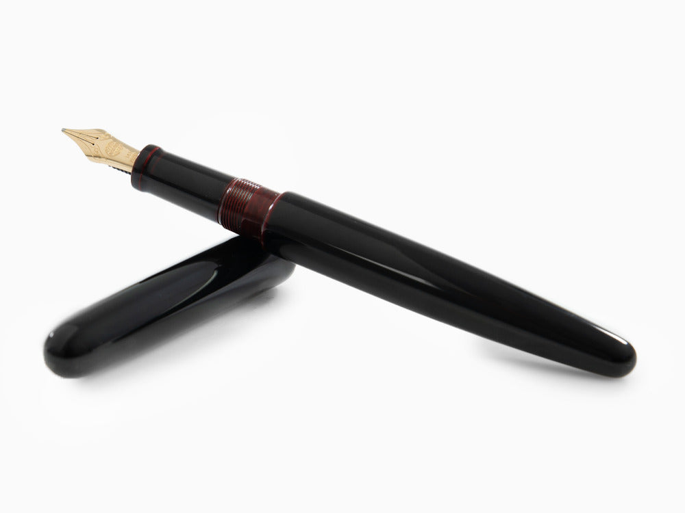 Nakaya Cigar Fountain Pen Long, Kuro-Tamenuri, Ebonite, Music