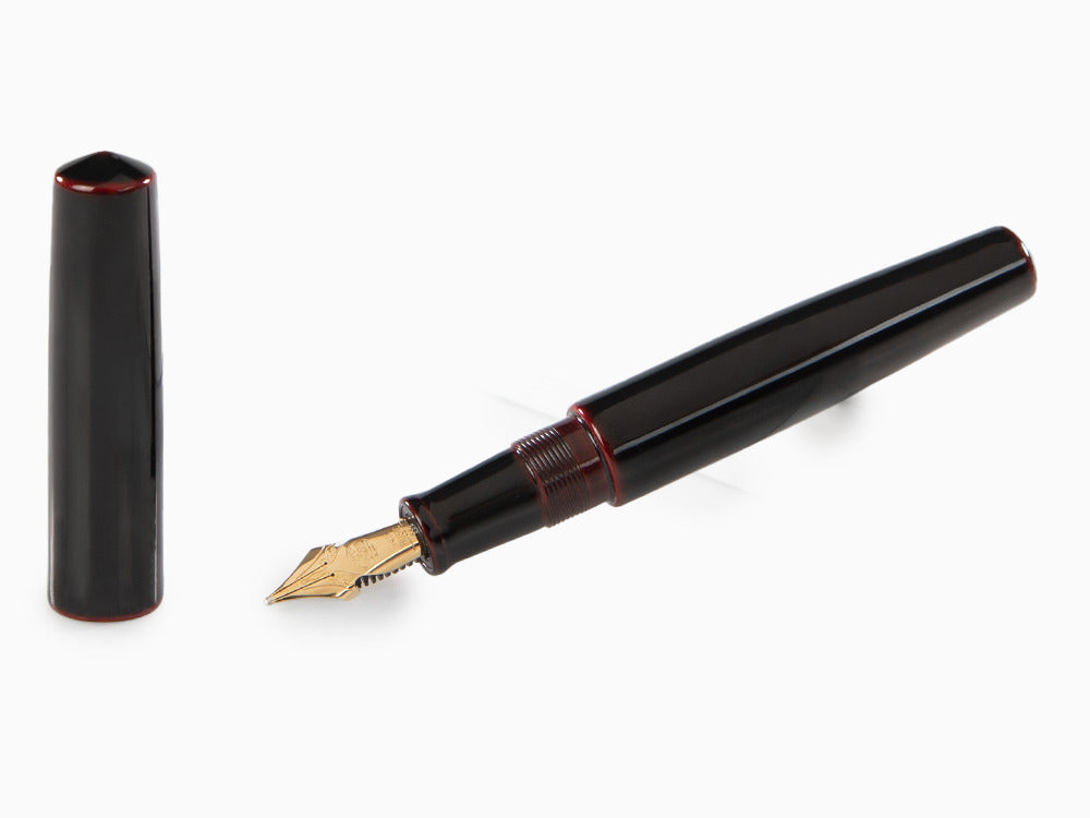 Nakaya Cigar Fountain Pen Piccolo, Kuro-Tamenuri, Ebonite, Music