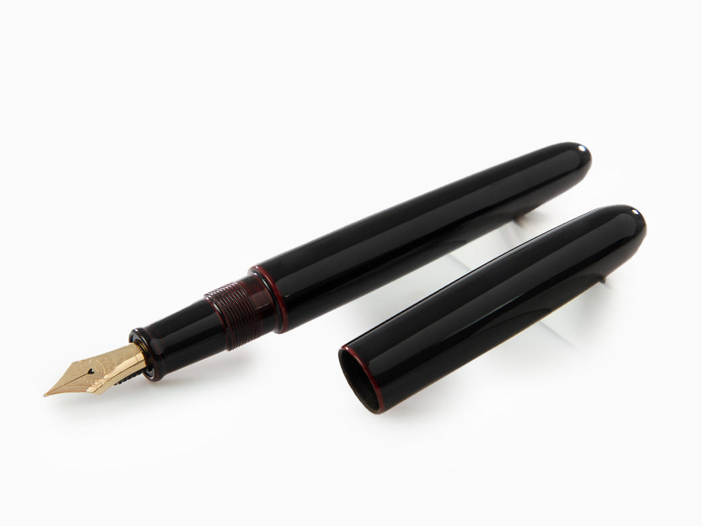 Nakaya Cigar Portable Kuro-Tamenuri Fountain Pen, Ebonite