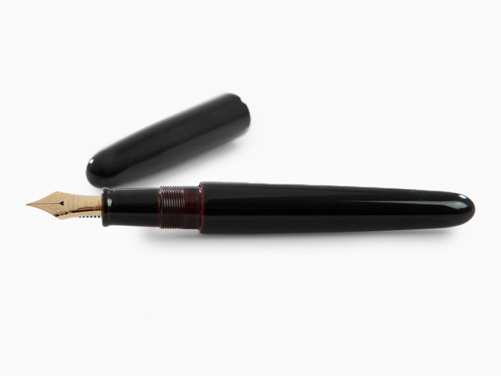 Nakaya Cigar Portable Kuro-Tamenuri Fountain Pen, Ebonite