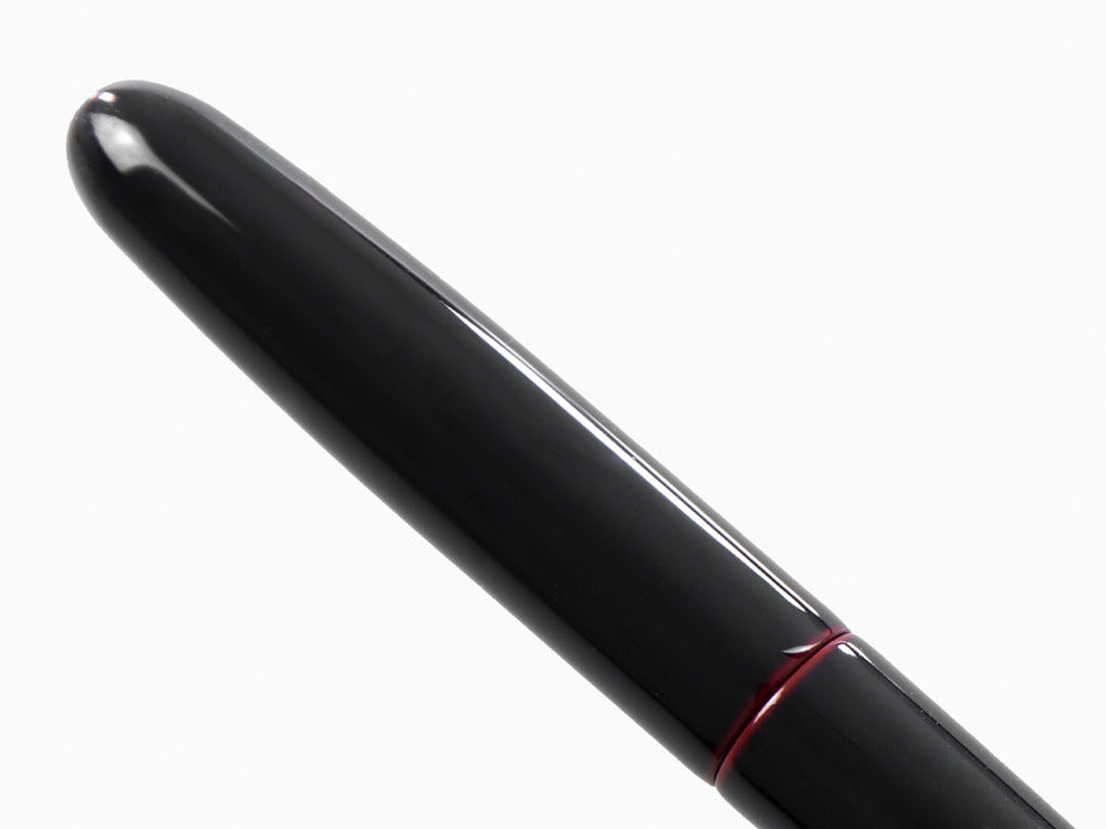 Nakaya Cigar Portable Fountain Pen, Kuro-Tamenuri, Ebonite, Elastic nib