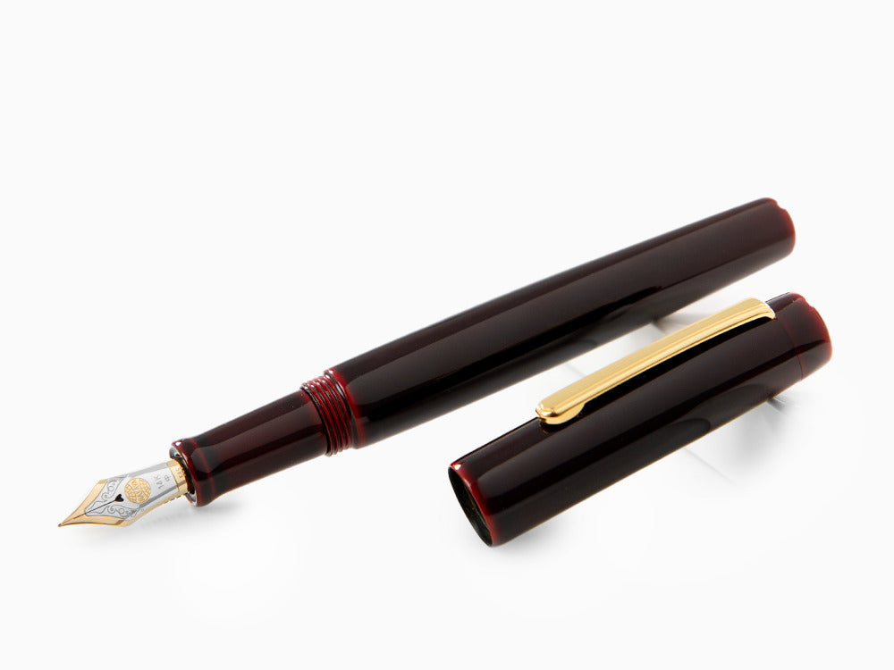 Nakaya Neo-Standard Fountain Pen, Aka-Tamenuri, 14k Gold bicolour