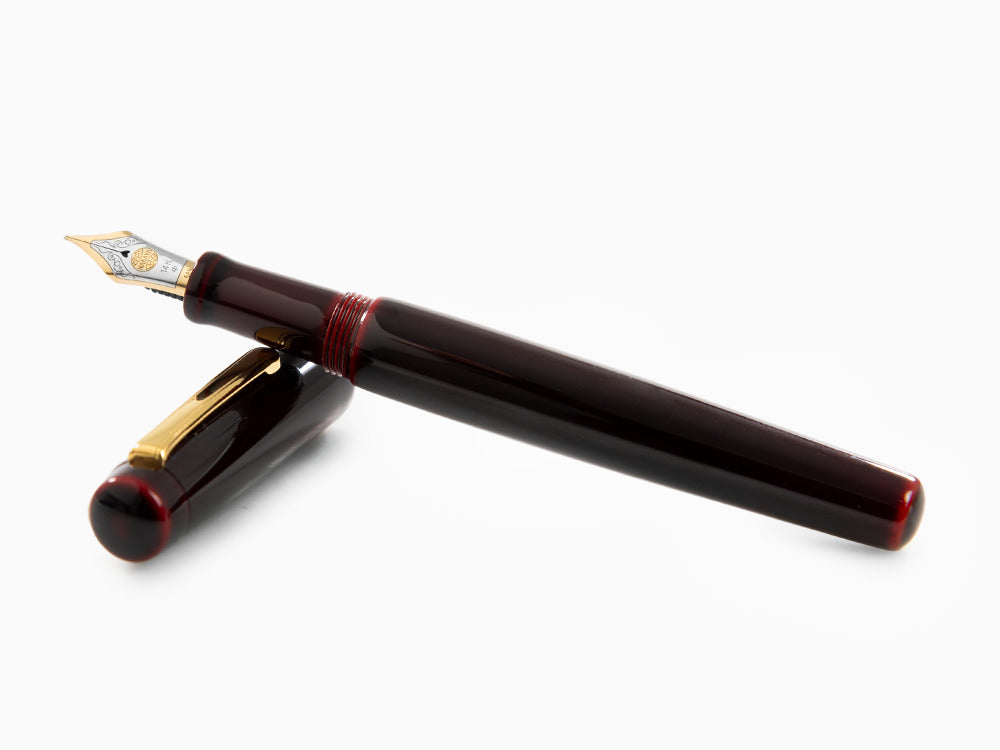 Nakaya Neo-Standard Fountain Pen, Aka-Tamenuri, 14k Gold bicolour