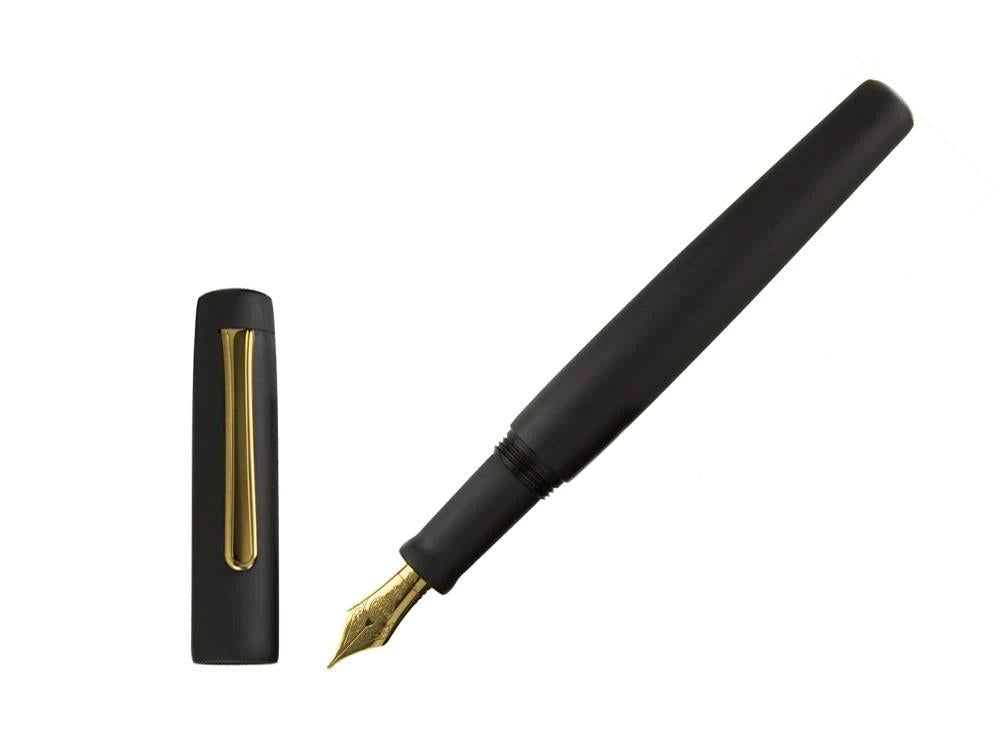 Nakaya Neo-Standard Fountain Pen, Black Hairline, Ebonite