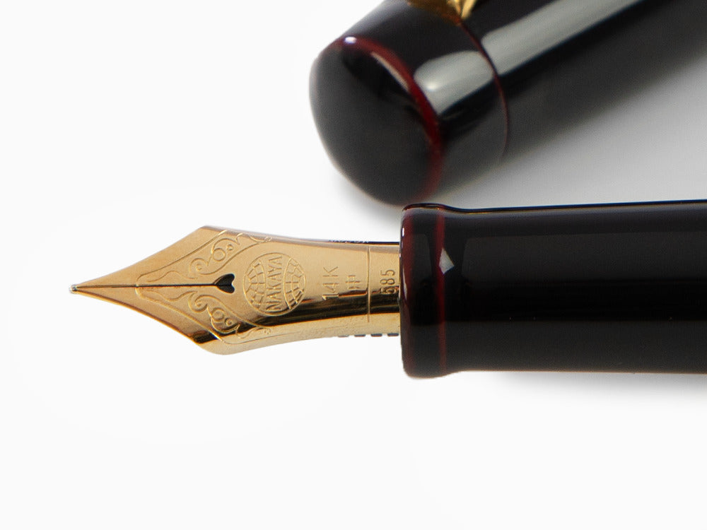 Nakaya Neo-Standard Kuro-Tamenuri Fountain Pen, Ebonite Urushi lacquer