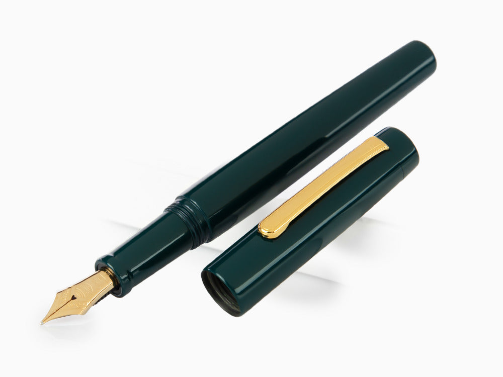 Nakaya Neo-Standard Fountain Pen, Midori, Ebonite and Urushi, 14k Gold