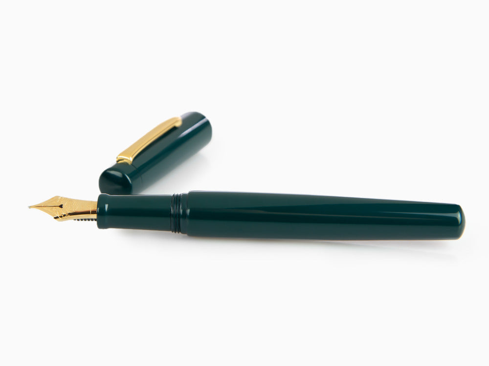 Nakaya Neo-Standard Fountain Pen, Midori, Ebonite and Urushi, 14k Gold