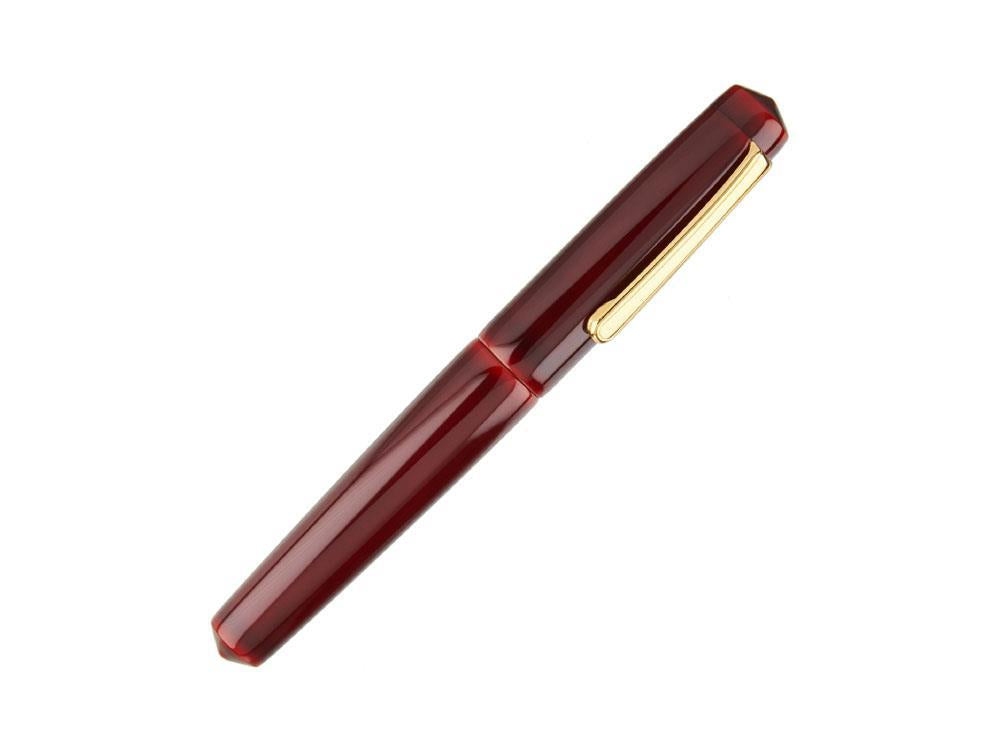 Nakaya Writer Piccolo Fountain Pen, Aka Tamenuri, Urushi lacquer