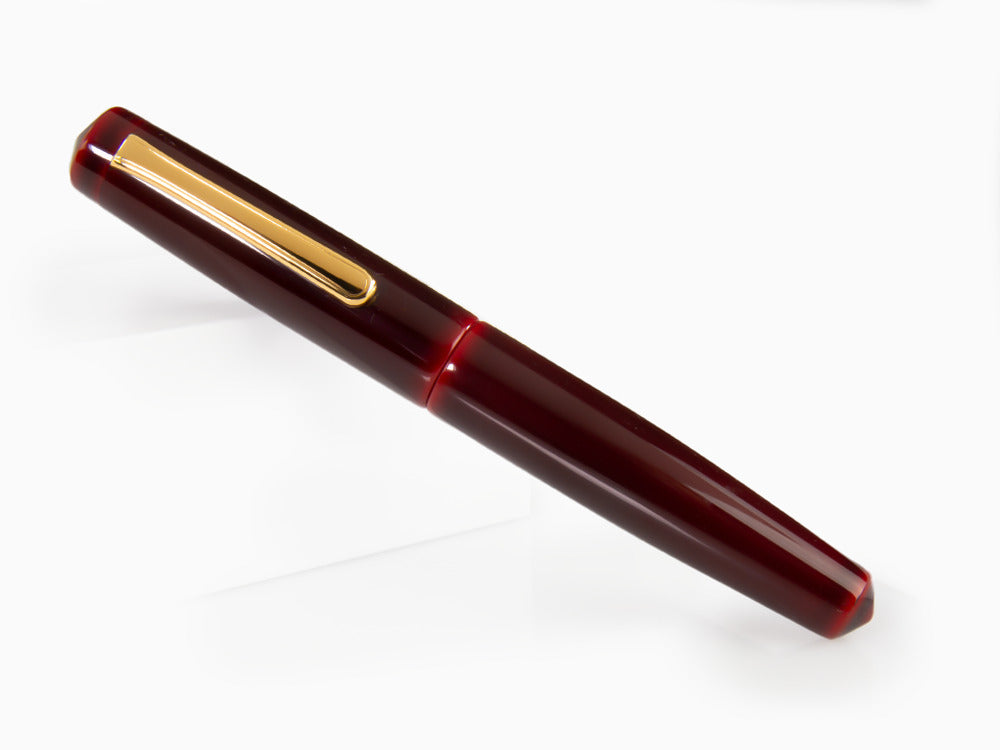 Nakaya Writer Piccolo Fountain Pen, Aka Tamenuri, Urushi lacquer