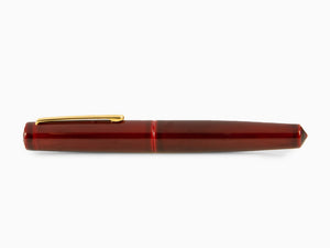 Nakaya Writer Fountain Pen Aka-Tamenuri, Piccolo, Ebonite, Two toned nib