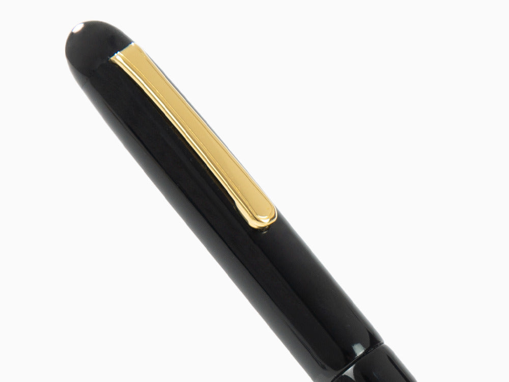 Nakaya Writer Kuro-Roiro Black Fountain Pen, Long, Ebonite