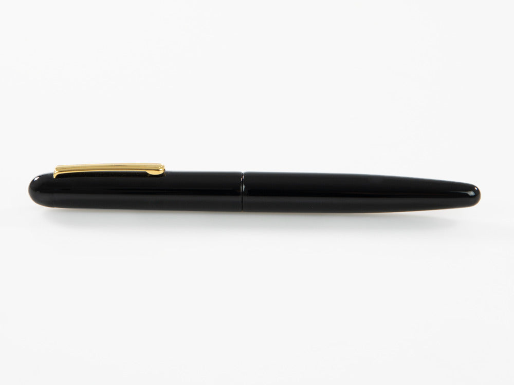 Nakaya Writer Kuro-Roiro Black Fountain Pen, Long, Ebonite