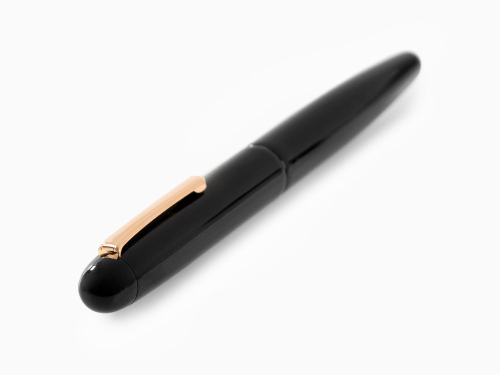 Nakaya Writer Fountain Pen Kuro-Roiro Black, Long, Rose Gold, Writer-B