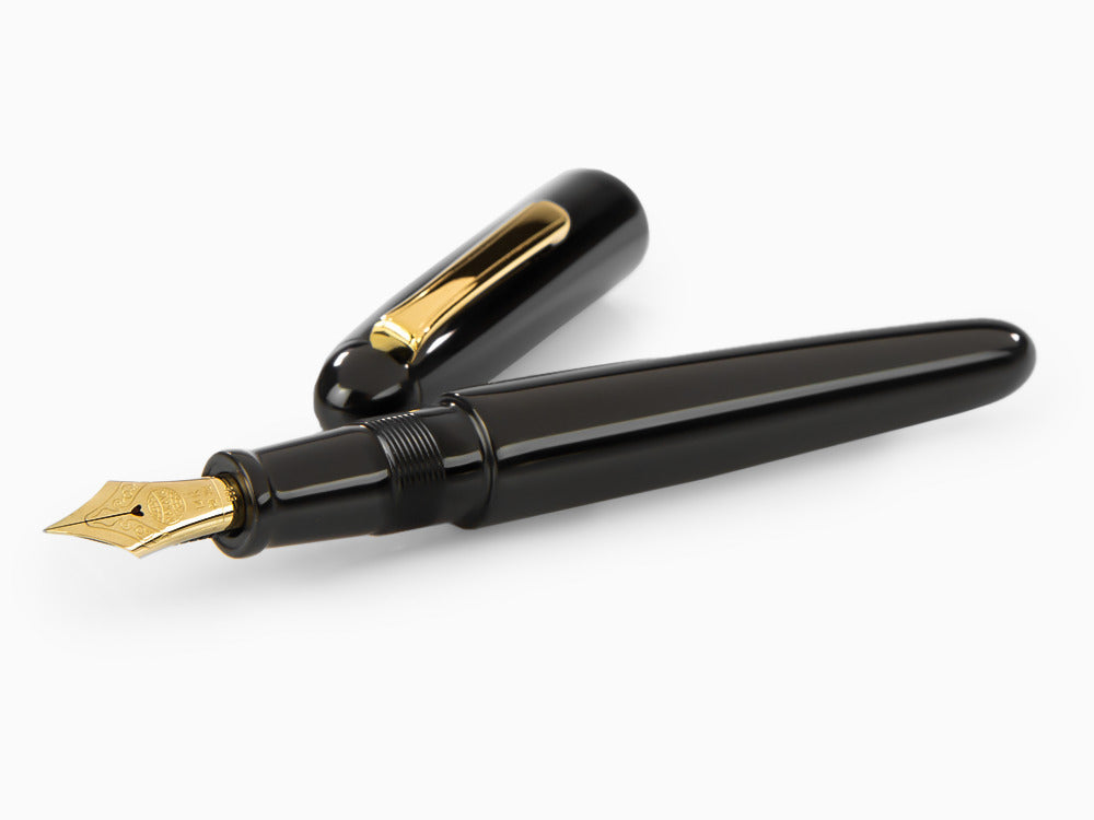 Nakaya Writer Kuro-Roiro Portable Fountain Pen, Ebonite