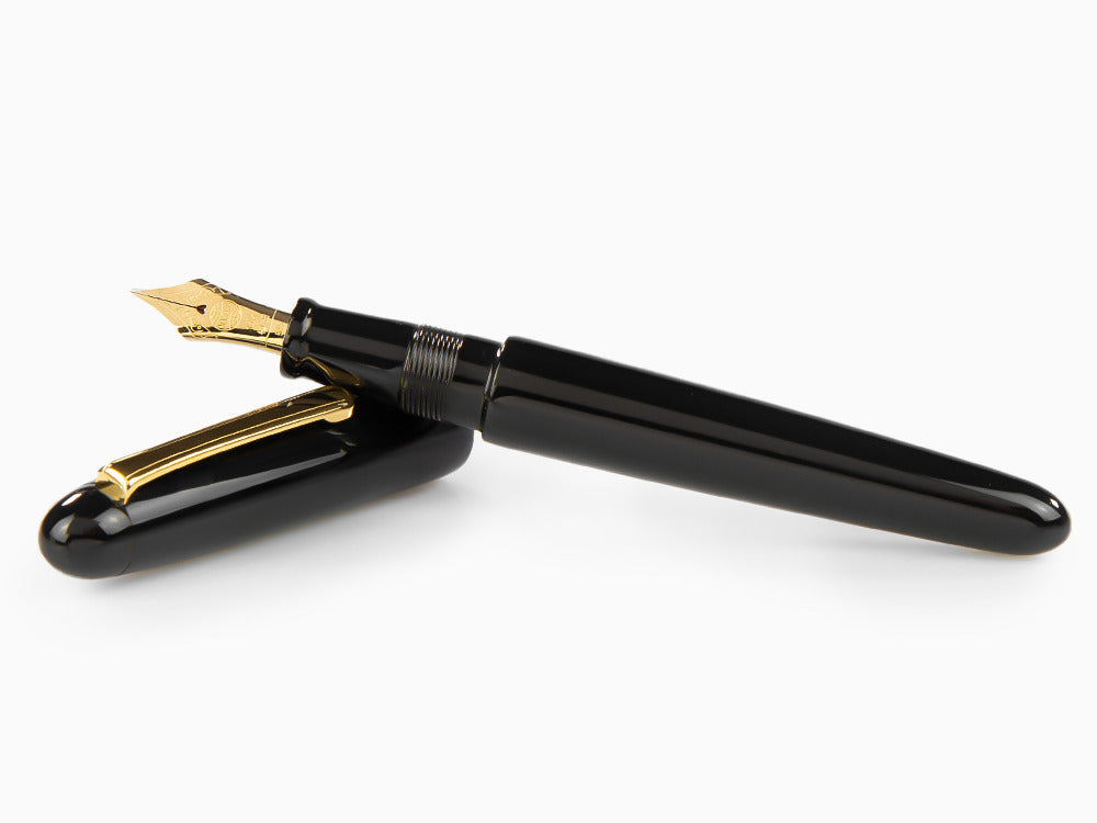 Nakaya Writer Kuro-Roiro Portable Fountain Pen, Ebonite