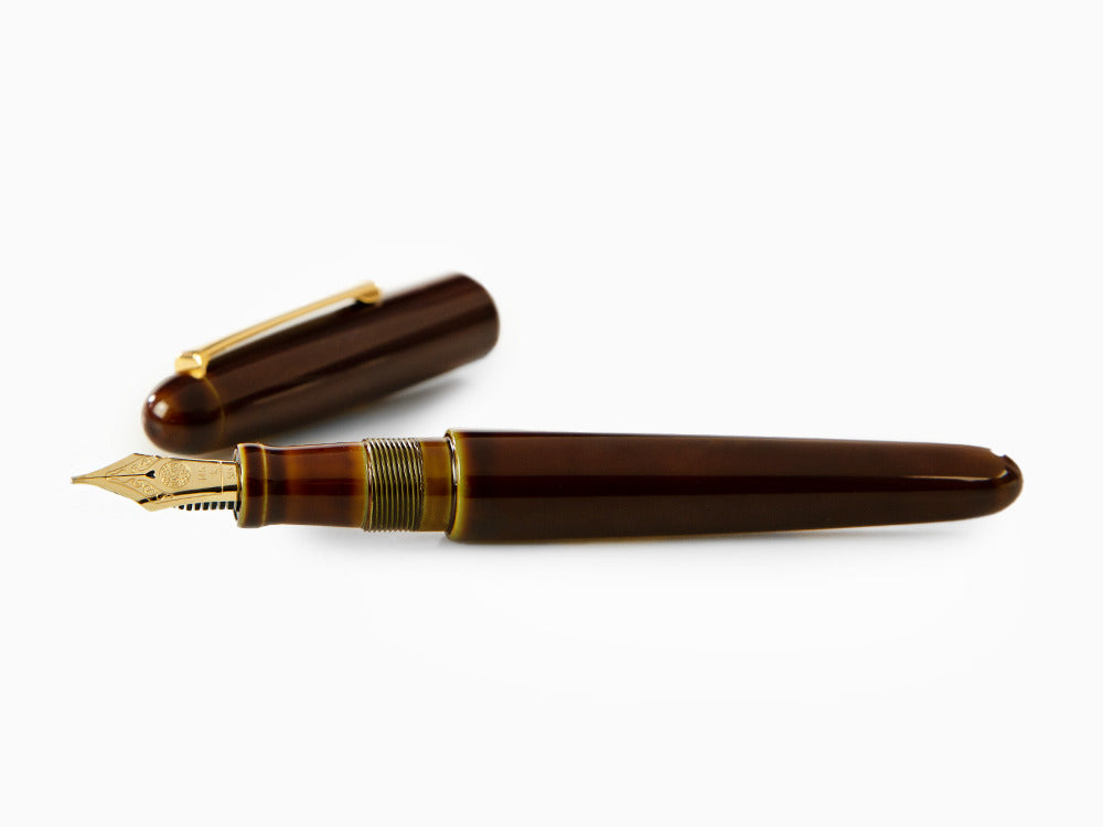 Nakaya Writer Heki-Tamenuri Fountain Pen, Portable, Urushi, Italic Nib