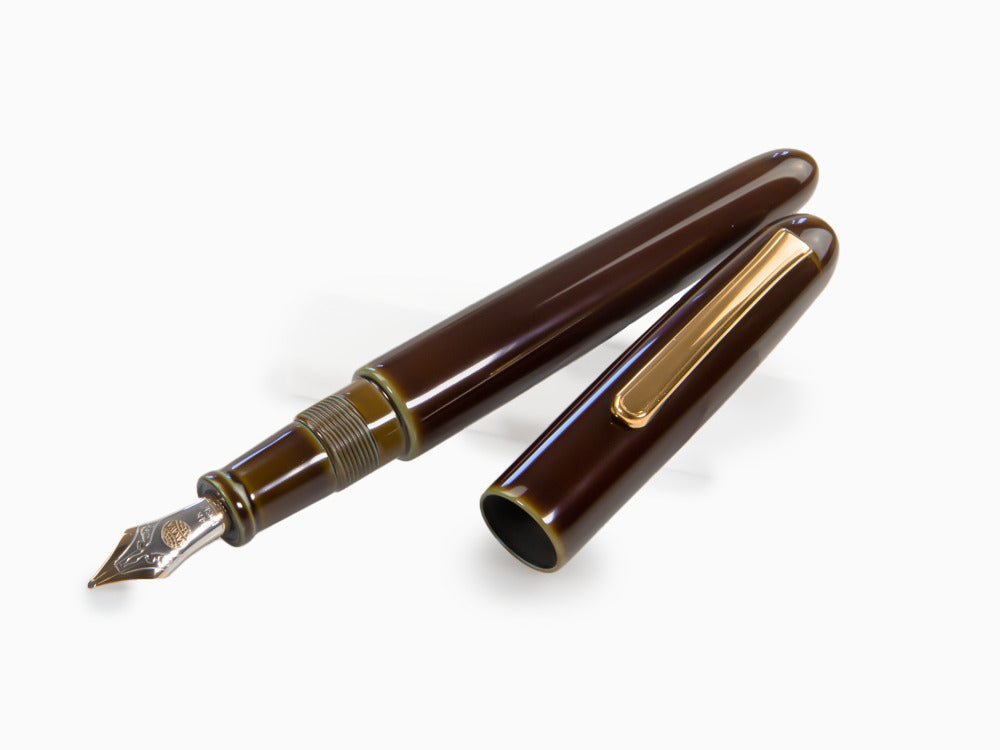 Nakaya Writer Fountain Pen Heki-Tamenuri, Portable, Gold plated, Music