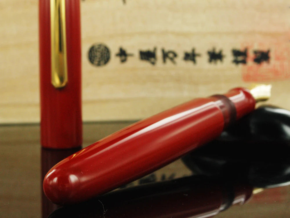 Nakaya Writer Portable Fountain Pen Shu-nurippanashi, Urushi lacquer