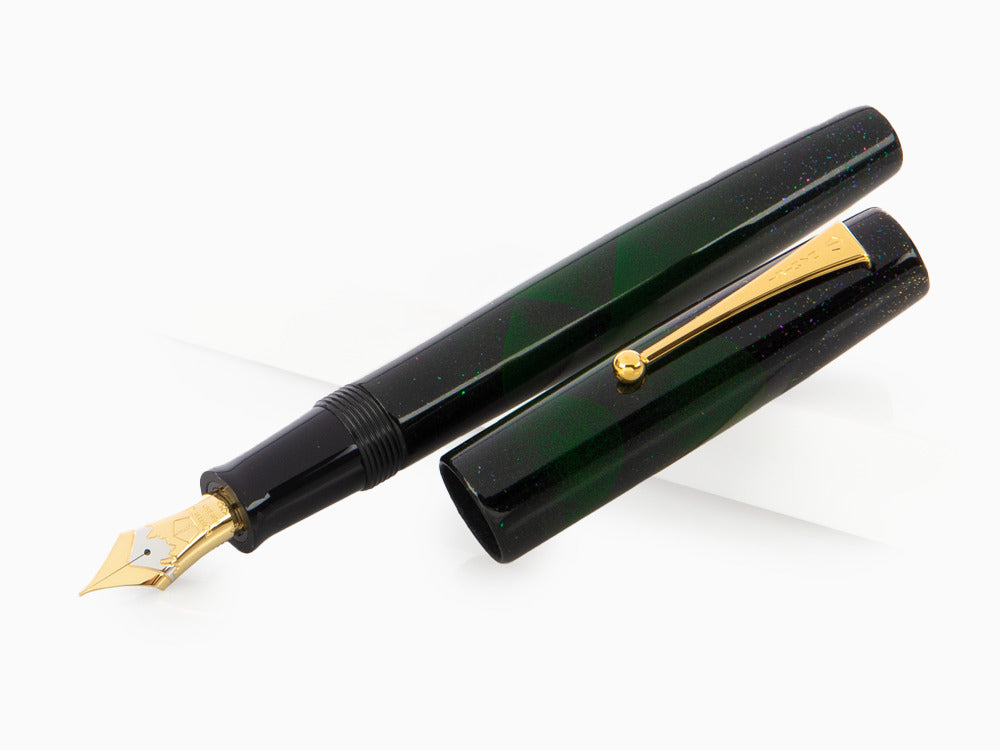 Namiki Aya Tokiwa Evergreen Fountain Pen, Gold Powder, AYA-TOKIWA