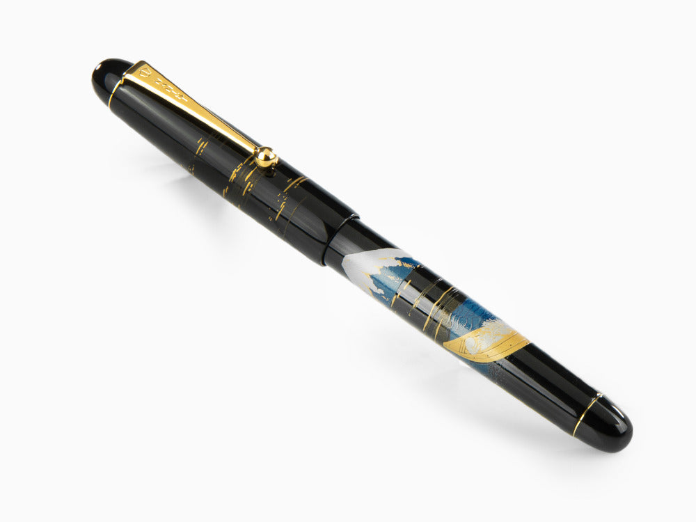 Namiki Tradition Mount Fuji And Ship Rollerball pen, Gold trim, BLK-30P-7-FF