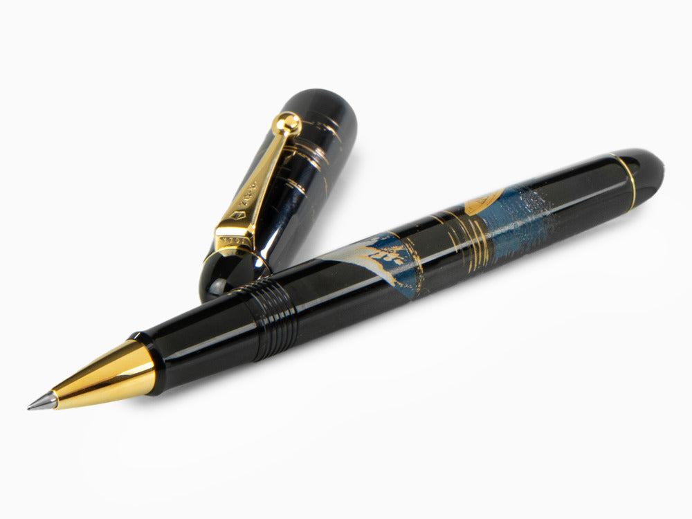 Namiki Tradition Mount Fuji And Ship Rollerball pen, Gold trim, BLK-30P-7-FF