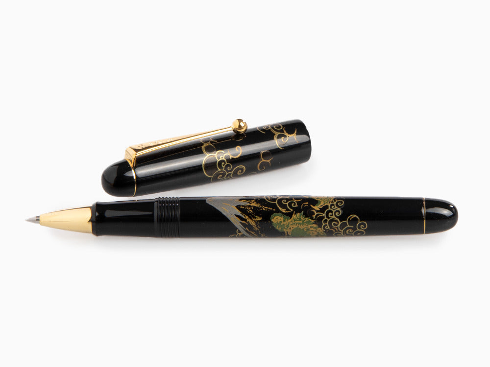 Namiki Tradition Mount Fuji and Dragon Rollerball pen, Gold trim, BLK-30P-7-FR