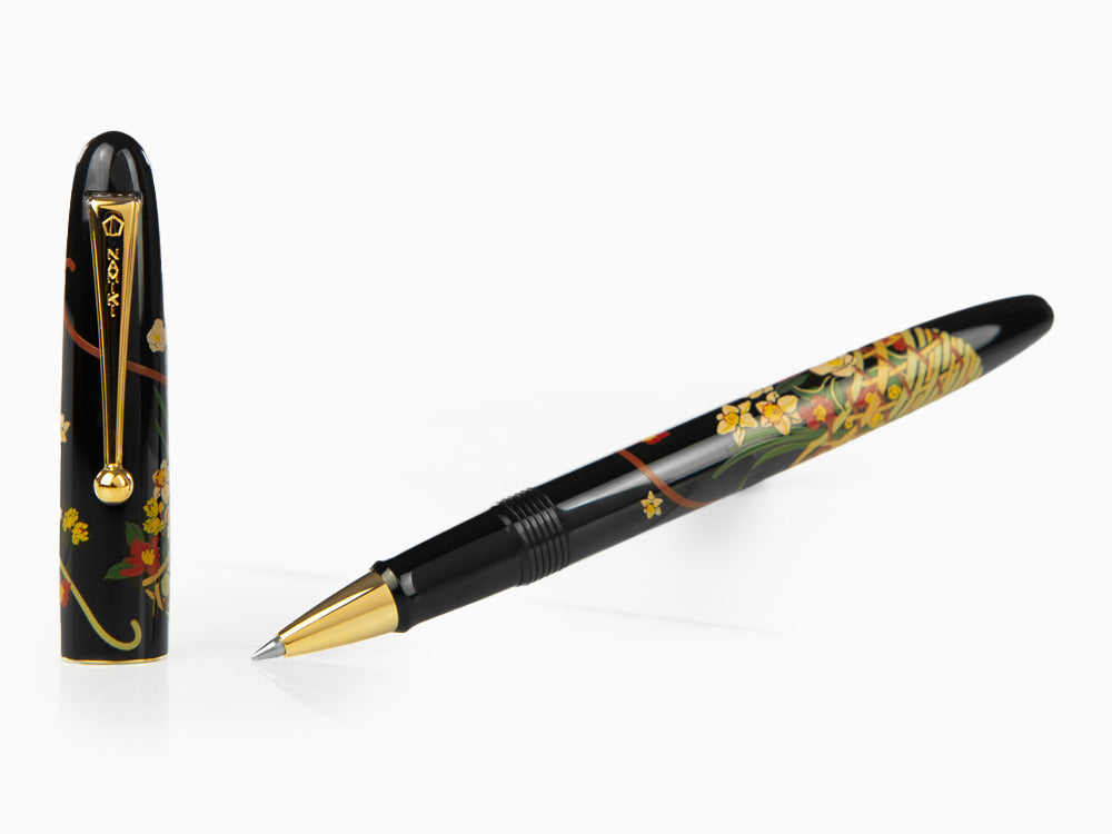 Namiki Tradition Flower Basket Rollerball pen, Lacquer, Gold trim, BLN-35SM-7HA