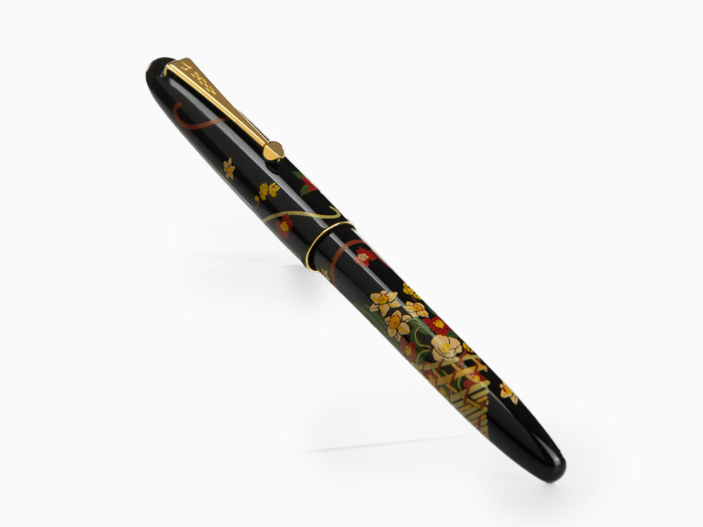 Namiki Tradition Flower Basket Rollerball pen, Lacquer, Gold trim, BLN-35SM-7HA