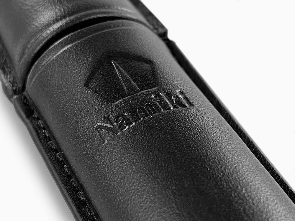 Namiki Yukari Pen Case, Leather, Black, 1 Writing Instrument